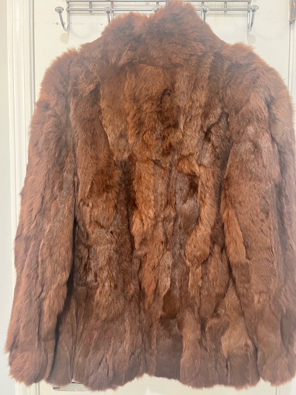 Women's Brown Rabbit Fur coat. Made in Korea size Medium